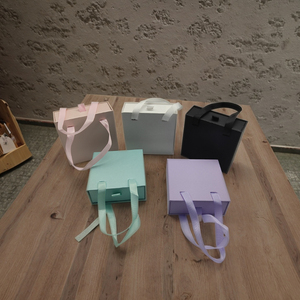 Aesthetic Jewelry Drawer Case | 9cm Sliding <b>Box</b> with Ribbon Handle | Quality Maker - Product Image 1