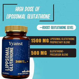 Private Label Liposomal Glutathione Softgels Support <b>Liver</b> Function Support Brain & Immune Function Health Youthful Skin - Product Image 3
