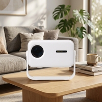 Projecteur LCD portable JUNUO J350, 350 lumens ANSI, décodage 4K, Android 11, 8 Go de ROM, WiFi 6, BT 5.2, courte focale, format de poche, pour la maison