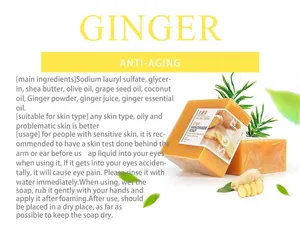 สบู่ใยไหมแพะธรรมชาติทำด้วยมือสบู่ว่านหางจระเข้โสมขิงมะละกอสตรอเบอร์รี่มะนาวธรรมชาติสำหรับใบหน้าและอาบน้ำ - Product Image 3