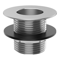 Raccord traversant en acier inoxydable 316 durable de longueur standard avec écrou et joint, raccords de plomberie pour bateaux, yachts, marine