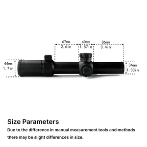 กล้องเล็ง BANGBANG ED 1.5-8X28 IR FFP  แบบอลูมิเนียม ขนาดหลอด 34 มม. พร้อมกระจก ED คุณภาพพรีเมียม สำหรับการล่าสัตว์และการฝึกซ้อมกลางแจ้ง - Product Image 3