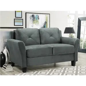 SANS Modern Full KD Sofá Chenille Loveseat Sofá para sala de estar