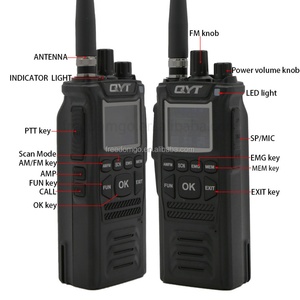 Radio CB Portátil de Largo Alcance QYT CB-58 para Frecuencia de 26.965-27.405mHz, 8W, 40 Canales, FM/AM, Resistente al Agua IPX-1 - Product Image 3