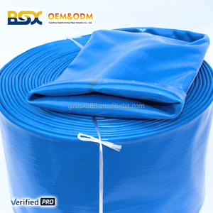 <span class=keywords><strong>Tuyau</strong></span> PVC à carreaux 4 bars 8 bars 4 pouces 5 pouces, <span class=keywords><strong>tuyau</strong></span> flexible bleu pour irrigation agricole, 100 mètres, tubes en plastique norme nationale - Product Image 1