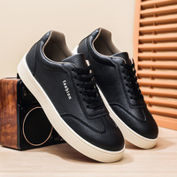 Chaussures décontractées pour hommes 39-45, respirantes, en cuir PU, légères, baskets en caoutchouc, nouvelles chaussures confortables pour hommes