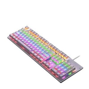 Мультимедийная Проводная компьютерная игровая механическая клавиатура RGB в акции