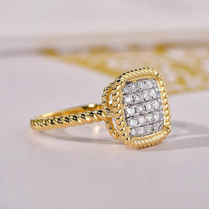 Anello elegante scintillante per donna, gioielli da dito alla moda e chic - Product Image 3