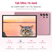 Tablet Original Tab Ultra Barata de 11 Pulgadas, Android, 16 GB, 1 TB, Cámara de 108 MP, 8000 mAh, 5G, Doble SIM, Tarjeta TF, Venta al por Mayor, OEM, África, Asia
