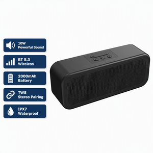 Enceinte Bluetooth sans fil étanche IPX7 F13, son HD 10W, batterie 2000mAh, radio FM TWS pour extérieur, piscine, douche, <span class=keywords><strong>plage</strong></span>, fête - Product Image 1