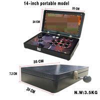 Nouvelle Conception 2025 – Boîte de Jeu d'Arcade Portable Pliable HD 29800-en-1 avec Manette de Contrôle et Couleurs Personnalisables (Version Anglaise)