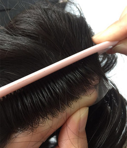 YL Remy <span class=keywords><strong>capelli</strong></span> naturali per uomini e donne parrucche europee <span class=keywords><strong>capelli</strong></span> Remy iniezione parrucchino pelle sottile - Product Image 2