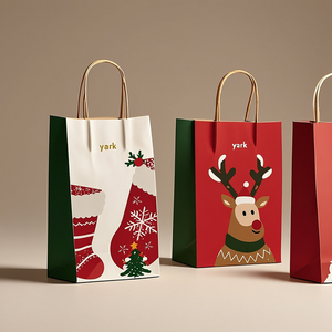 Bolsas de Regalo Navideñas Premium al por Mayor, Bolsas de Compras Reutilizables, Bolsas de Papel para Sublimación - Product Image 1