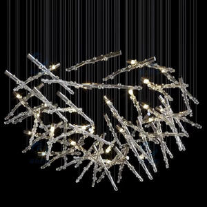 Đèn Chùm Pha Lê dẫn đèn chùm cho chiếu sáng trong nhà, phòng khách, hiện đại và sang trọng, kích thước lớn dẫn đèn chùm - Product Image 1