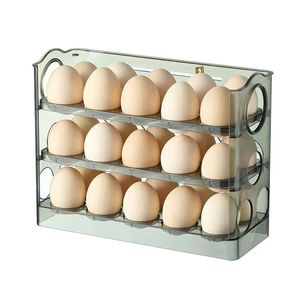 Organizador de Refrigerador de 3 Niveles con 30 Compartimentos de Gran Capacidad, Nuevo Diseño, para la Encimera de la Cocina - Product Image 3