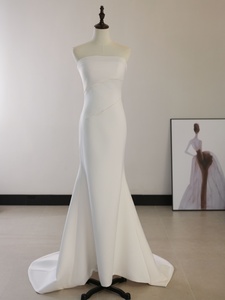 MQD06520 Mermaid Sleeveless 3d Flower <strong>Wedding</strong> Dress with Flowers <strong>Capes</strong> - Product Image 5