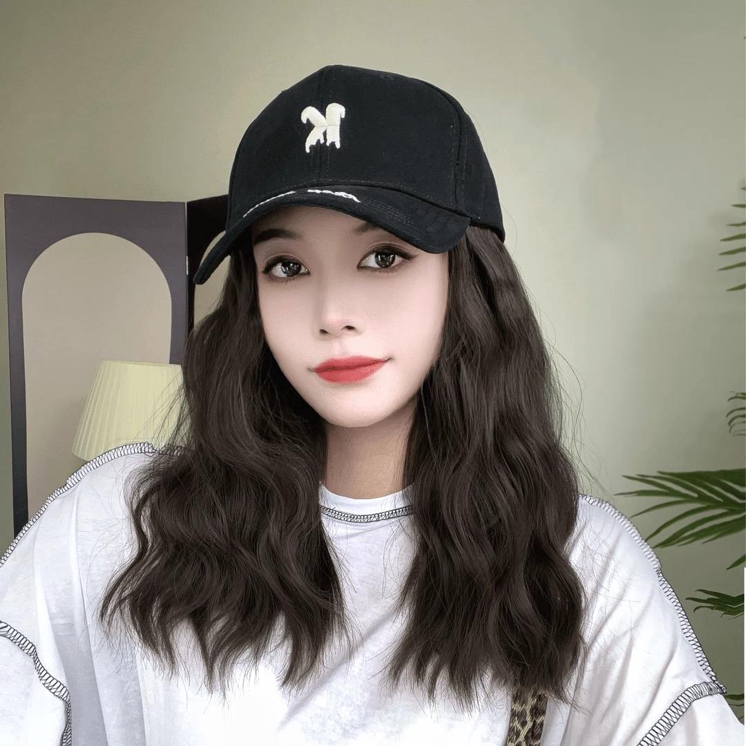 หมวกเบสบอลสีดำ [น้ำตาลดำ]