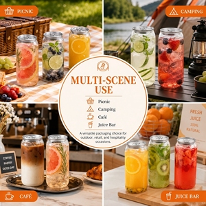 Barattolo in Plastica Trasparente per Confezionamento di Tè al Latte, Tè alla Frutta e Tè al Limone - Product Image 5