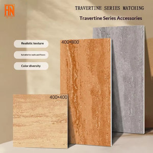 Carreaux de sol en porcelaine mate travertin 400x800mm antidérapants pleine masse <span class=keywords><strong>pour</strong></span> boulangerie, restaurant et espaces commerciaux - Product Image 1