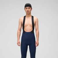 Pantalon de cyclisme long thermique pour homme en nylon respirant et éco-responsable avec coussinet double flèche, idéal automne-hiver