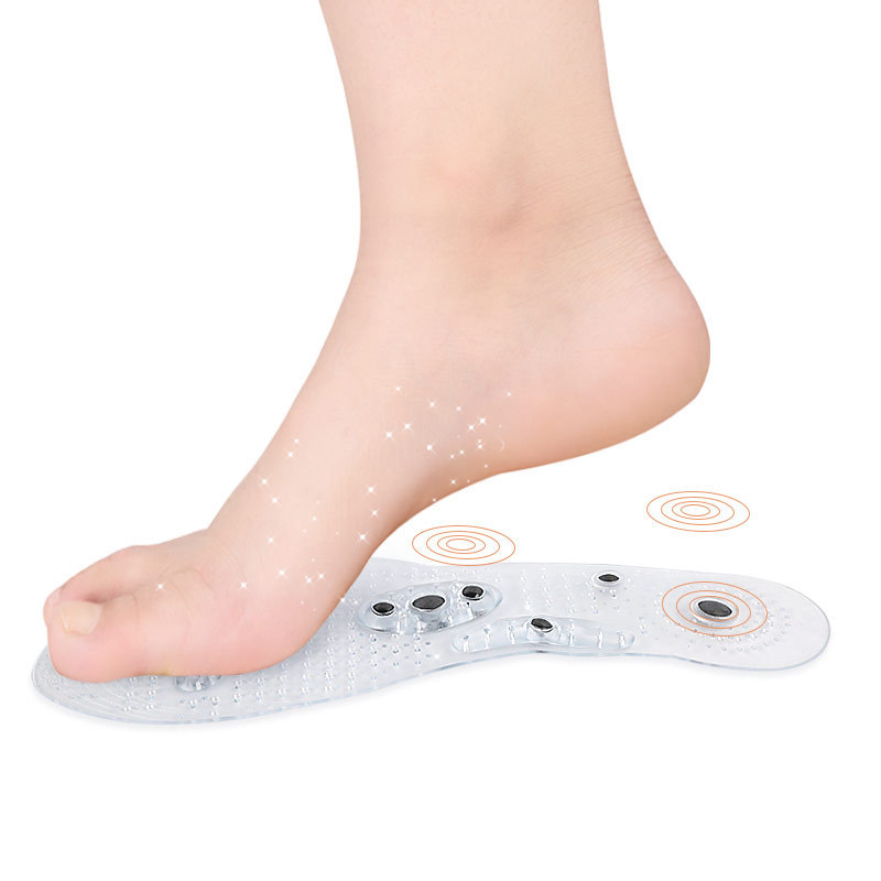 Plantillas magnéticas de acupresión de pies para pérdida de peso, alivio  del dolor de pies, acupuntura terapéutica, caja de cierre, plantillas para  zapatos