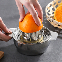 Presse-agrumes manuel en acier inoxydable, presse-agrumes à rotation, presse-agrumes à jus d'agrumes, presse-agrumes à oranges, presse-agrumes à jus d'agrumes pour la maison