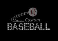 Hotfix Bling Baseball Team Logo LA Los Angeles Strass Fer sur les transferts Patchs