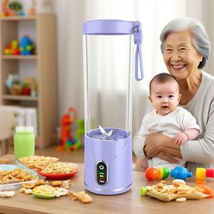 Licuadora Portátil Recargable por USB de 550 ml con LED, Mini Licuadora Saludable para Cocina, Uso Doméstico, OEM ODM, Portátil para Gimnasio - Product Image 4