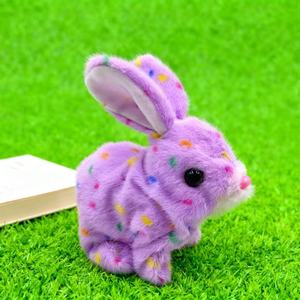 Thỏ điện đồ chơi sang trọng đi bộ Bunny đồ chơi sang trọng âm thanh mô phỏng thú cưng nhồi bông đồ chơi Quà tặng trẻ em tương tác động vật búp bê trẻ em - Product Image 2