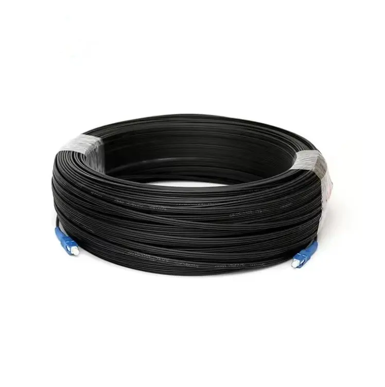 Indoor Outdoor FTTH Fiber Optic Drop Cable Patch Cord G657B3 Ftth Drop Cable 2 Cores Network Communication Single Mode