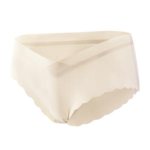 Ropa Interior Femenina sin Costuras Antideslizante, Cómodas Bragas de Seda de Hielo, Estilo Bikini para Embarazo - Product Image 3