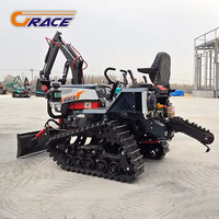 Tracteurs Cultivateurs Miniatures Chinois Multifonctions Télécommandés sur Chenilles pour la Vente