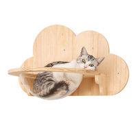 Vente en Gros Étagère Griffoir Mural Chat en Bois Massif de Haute Qualité, Hamac Mural pour Chat, Arbre à Chat Mural, Cadre d'Escalade Murale