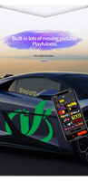 Panneau d'affichage LED flexible avec application USB, autocollant intelligent flexible, écran LED pour vitre arrière de véhicule, accessoires de voiture DIY