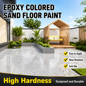 Pintura Epóxica Autonivelante Ecológica para Pisos de Arena Coloreada, Revestimiento Líquido Tipo Mármol, Colores Personalizados, Marca SL - Product Image 1