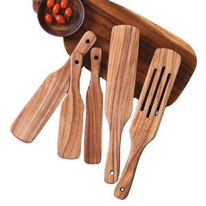 Hot Sales Wooden Kitchen Accessories 5-piece <strong>Spurtles</strong> Sets Bamboo Utensil Wooden <strong>Spurtles</strong> Kitchen Tools Set - Product Image 1