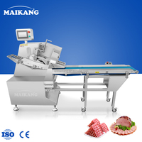 Unité industrielle de découpe de viande à grande échelle, capacité de production en tonnes, machine de découpe de viande fraîche robuste pour bœuf, mouton, poulet