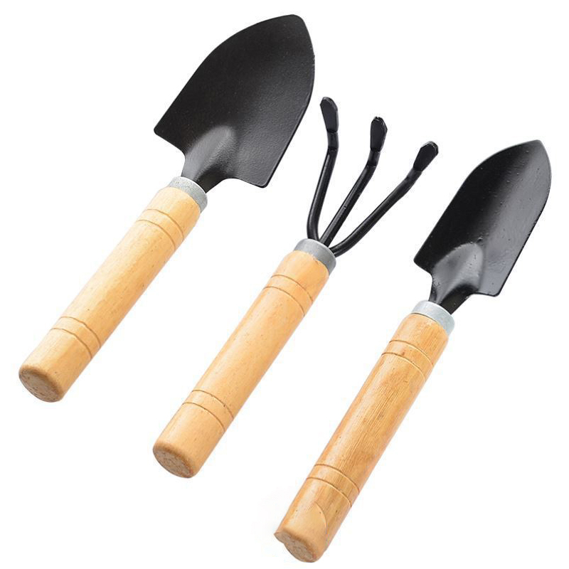 Pacha Tool Rake Spade Shovel 3 Pieces Set Planting Flower Planting Tool Domestic Grow Vegetables Garden Tool