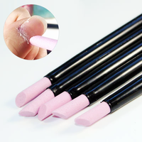 Lime à ongles en pierre de quartz violette durable et lavable Stick Nail Art Manucure Pédicure Cuticules Poussoir pour peau morte