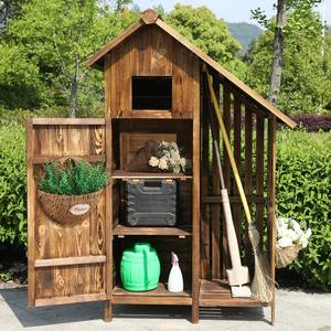 Hete Verkopende Duurzame Massief Houten Buitenopbergkast Voor Thuis Balkon Tuingereedschap Locker-Waterdicht En Knaagdierbestendig - Product Image 5