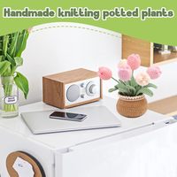 Buket Boneka Rajut dengan Bunga Awet, Perlengkapan Kerajinan DIY untuk Hadiah Ulang Tahun & Liburan