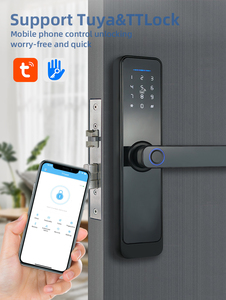 Chất lượng cao Keyless nhập kỹ thuật số thông minh mật khẩu vân tay <span class=keywords><strong>Wifi</strong></span> tuya thông minh khóa cửa cerraguras inteligentes - Product Image 3