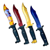 Couteau de chasse pliant papillon portable, non tranchant, personnalisable, type Bowie, pour entraînement et activités de plein air, vente directe d'usine en gros