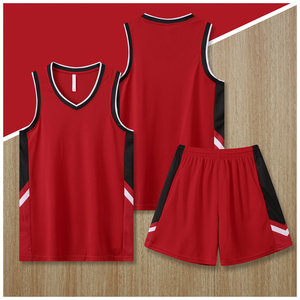 Ensemble de sport d'été respirant avec maillot de <span class=keywords><strong>basket</strong></span> sans manches et short, taille XL, techniques d'impression personnalisées - Product Image 6