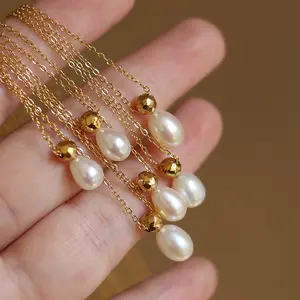 Ожерелье с пресноводным жемчугом