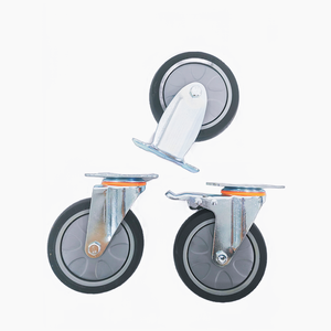 Roda Giratória Industrial para Escritório em Casa, Roda de Ferro+TPR, Roda Giratória de 39-100mm - Product Image 4