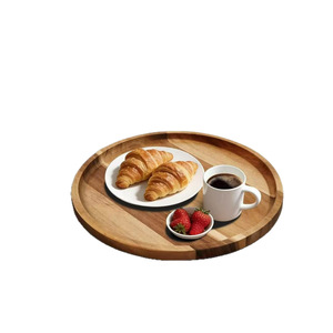 Wooden Sofa <b>Tray</b> Rectangular Solid Wood Serving <b>Tray</b> For Coffee <b>Tea</b> Snacks Living Room Use - Product Image 4