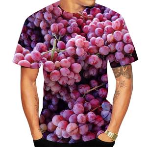 T-shirt Fitspi con stampa 3D di frutta, divertente, casual, hip hop, da uomo e da donna, a maniche corte, all'ingrosso - Product Image 4