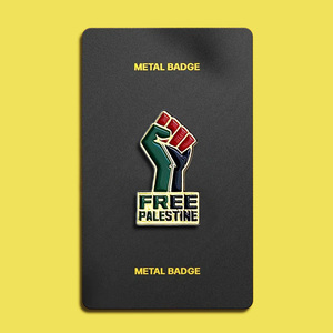 Alfileres de esmalte de Palestina gratis personalizados de alta calidad, insignias de solapa, Pin de esmalte de dibujos animados - Product Image 1