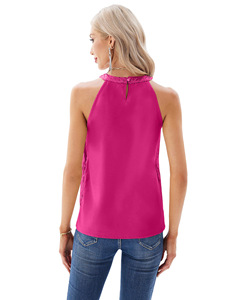 WINGTU - Top de punto personalizado con purpurina para mujer, sin mangas, elegante, brillante, con lentejuelas, tipo chaleco - Product Image 5